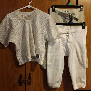 Football Practice Pants (2) and 1 Practice Jersey